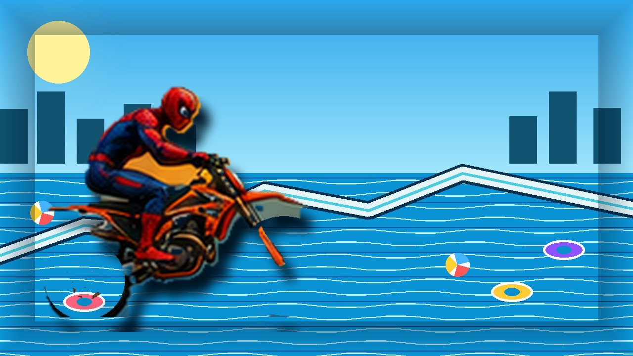 Moto X3M Pool Party game poster